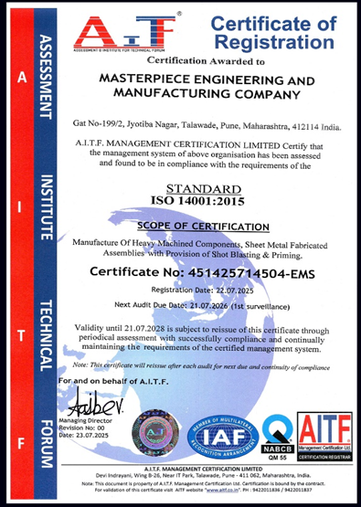 ISO 14001:2015 Certification